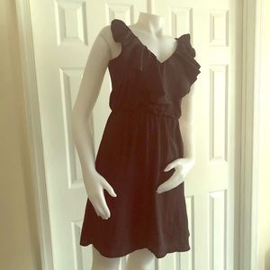 H&M Black Ruffle Dress 4